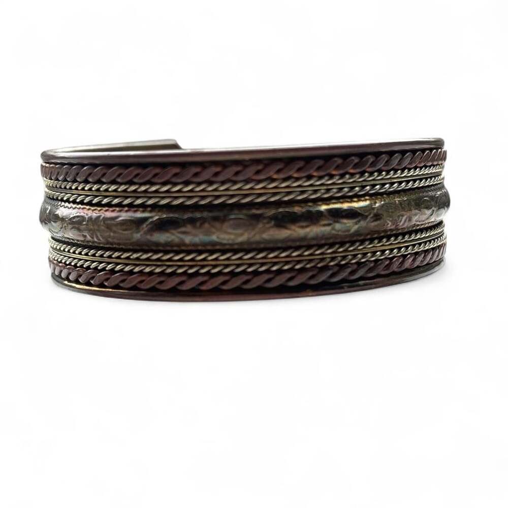 Unbranded Mixed Metal Artisan Cuff Bracelet